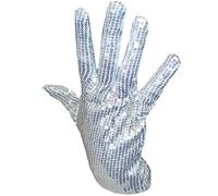 Adult Silver Sequin Glove Right Hand- Perfect For Fancy Dress Events - Pack Of 3