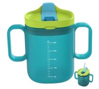 Adult Sippy Cup For Elderly Spill Proof, 260ml Adult Drinking Cup with Handles, Sippy Cups for Elderly Non Spill Cup with Straw Scaled Drinking Mug for Adult, Sippy Cup With Handles