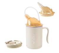 Adult Sippy Cups for The Elderly, 350ml Spill Proof Cup with 30cm Straw & Lid - Anti Choke Beakers for Disabled Adults, Drinking Aids for Recovery, Posture-Friendly Design for Home or Care Home