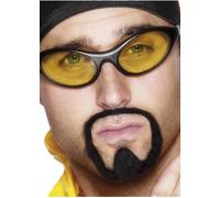 Adult Size Ali G Style Yellow 90s Rapper Fancy Dress Accessory Glasses