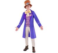 Adult Size Mens Willy Wonka and The Chocolate Factory Fancy Dress Costume