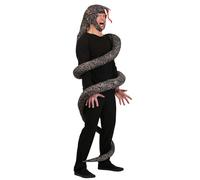 Adult Slithering Snake Costume Funny Animal Outfit with Coiled Python Design for Halloween Cosplay and Parties Standard