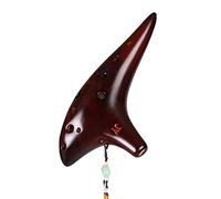 Adult Smoked Ocarina 12-hole Alto C Tone Ceramic Ocarina Ocarina Musical Instrument With Protective Bag ocarina instrument (1)