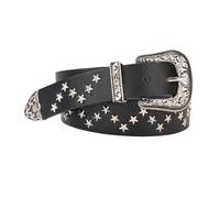 Adult Star Rivet Waist Belt With Adjustable Unique Relief Buckle Waistband PU Waist Belts For Rock Fan Wear Resistant