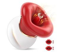 Adult Suction Vibrator Women Sex Toys - Womens Tongue Vibrators Toy with 3 Sucking & Licking Modes, Female Powerful Vibrating Pussy Pump for Nipple Clit Vagina Anal, Couples Erotic Clitoral Stimulator