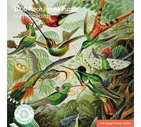 Adult Sustainable Jigsaw Puzzle V&a: Humming Birds: 1000-Pieces. Ethical, Sustainable, Earth-Friendly, Yellow