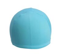 Adult Swim Cap in Blue Polyester Fabric for Men and Women | Easy to Wear, Reusable Fit, Comfortable Stretch for Swimming and Water Sports Use