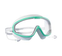 Adult Swim Goggles - Polycarbonate Wide Frame Anti Fog Waterproof Eyewear | UV Protection Clear Vision Diving Surfing Training Pool Beach Professional Equipment | Adjustable Silicone Strap