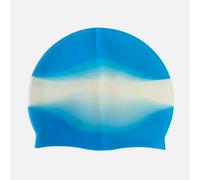 Adult Swimming Hat Swim Cap Professional Swimming Cap Made From Non Tear Silicone | Lightweight Bathing Caps | Stretchable and Comfortable|Competition Adult Mens or Womens (Turquoise Stripe)