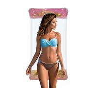 Adult Swimming Island - Glitter Pool Lounger - Outdoor Summer Accessories, Glitter Lounger for Relaxing in the Water for Leisure at the Lake and Sunbathing with the Family