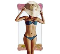 Adult Swimming Island Swimming Pool Lounger Portable Glitter Swimming Lounger for Leisure Water Fun Lake Shore Summer Accessories