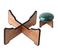 Adult Tambourine, Steel Tongue Drum Accessories, Tripod Structural Drum Stands, Stands, Tripods, Removable Stands for Floor Tongue Drums (Wood color)