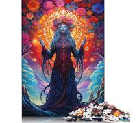 Adult Teen 1000 Pieces Jigsaw Puzzle Gaming Puzzles Colourful Mystical Figure Puzzle Educational Games Family Activities 1000pcs (75x50cm)