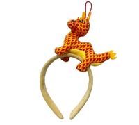 Adult Teens Cartoon Stuffed Dragon Shape Headband Woman Hair Hoop Makeup Taking Photos New Year Party Headpiece