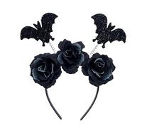 Adult Teens Stero Headband Bat&Flower Shape Hair Hoop Halloween Party Headpiece Woman Girls Cosplay Costume Hairband Headbands For Women Headbands For Adults