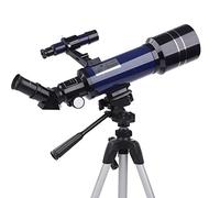 Adult Telescope, 70mm Aperture 400mm Stand, Kids Beginner Telescope, Astronomy Refracting Telescope Portable Mobile Phone Adapter (Blue A)