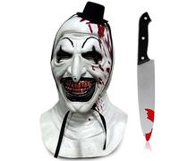 Adult Terrifier Art the Clown Mask Scary the Killer Clown Joker Mask Halloween Cosplay Full Head Costume Props