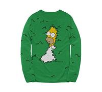 Adult The Simpsons Homer Bushes Sweater Medium Green