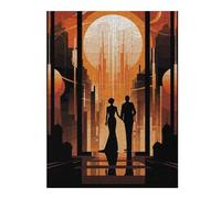 Adult Themed Jigsaw Puzzle, Art Deco New York, 500 PCS