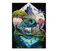 Adult Themed Jigsaw Puzzle, Dragon's Heartland Fantasy, 500 PCS