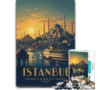 Adult Themed Jigsaw Puzzle, Istanbul, Turkey at Sunset, 1000 PCS