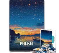 Adult Themed Jigsaw Puzzle, Phuket Thailand Nightscape, 500 PCS