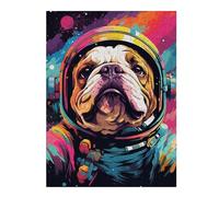 Adult Themed Jigsaw Puzzle, Space Dog Explorer-34, 500 PCS