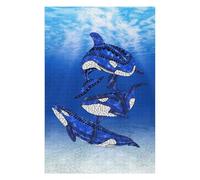 Adult Themed Jigsaw Puzzle, Tribal Orca Killer Whales, 1000 PCS