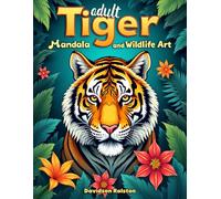 Adult Tiger Coloring: Mandala and Wildlife Art: Stress-Relieving Detailed Designs with Mandalas for Mindfulness, Relaxation, and Creative Expression