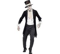 Till Death Do Us Part Zombie Groom Costume, Chest 38"-40", Leg Inseam 32.75"