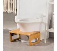 Adult Toilet Stool, Wooden Toilet Stool, Foldable Toilet Stool, Bamboo Toilet Stool, Healthy and Portable Toilet Stool for Natural and Comfortable Excretion
