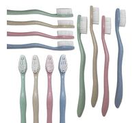 Adult Toothbrushes Pastel Colours~ Bulk Pack of 20 Manual Toothbrushes ~ Individually Packaged Wholesale