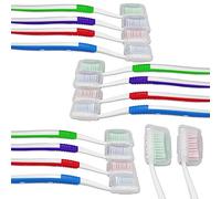 Adult Toothbrushes with Covers ~ Bulk Pack of 20 Manual Toothbrushes ~ Individually Packaged Medium Firm Bristles