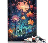 Adult Toys Jigsaw Puzzle 1000 Pieces Jigsaw Blooming Colourful Wildflowers Puzzle Educational Toy Puzzle Home Wall Decoration 1000pcs (75x50cm)