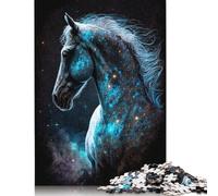 Adult Toys Jigsaw Puzzle 1000 Pieces Jigsaw Galaxy Space Animal Horse Puzzle Educational Toy Puzzle Home Wall Decoration 1000pcs (75x50cm)