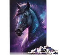 Adult Toys Jigsaw Puzzle 1000 Pieces Jigsaw Galaxy Space Horse Puzzle Educational Toy Puzzle Home Wall Decoration 1000pcs (75x50cm)