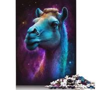 Adult Toys Jigsaw Puzzle 500 Pieces Jigsaw Galaxy Camel Space Puzzle Educational Toy Puzzle Home Wall Decoration 500pcs (52x38cm)