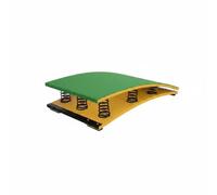 Adult Training Jump Board Gymnastics Jumping Board Springboard With Curved Wooden Deck And Spring System textured top for control and stability, Green, style to 1