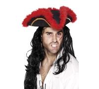 Adult Tricorn Pirate Naval Admiral Highwayman Hat Fancy Dress Book Week Item