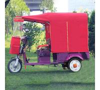 Adult Tricycle Cover, Heavy Duty Waterproof Cover 3 Wheeled Bike Cover, All Weather Use, Electric Tricycle Awning, Dump Truck Rainproof Tarpaulin(Red,110 * 85cm/43.3 * 33.5in)