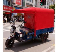 Adult Tricycle Electric Trike Cover, Premium Adult Tricycle Cover, Outdoors Indoors Dust Wind Proof Anti-UV 3 Wheeled Bike Cover, Rainproof, Dustproof And Sunproof(Red,110*85cm/43.3*33.4in)