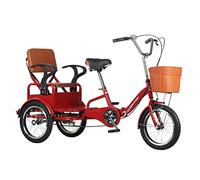 Adult Tricycle,Foldable Bicycle for Elderly,with Back Seat and Cargo Basket Comfortable Seat 3 Wheel Bicycle,Seniors Exercise Shopping,Maximum Load 180kg