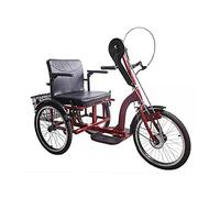 Adult Tricycle Hand-cranked for The Elderly High Carbon Steel Frame Three-Wheeled Bicycles Patient Push-Pull
