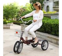 Adult Tricycle Semi Recumbent Three Wheel Bike for Outdoor Exercise and Shopping with Aluminum Alloy Frame and Comfortable Seat