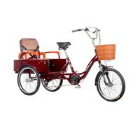 adult tricycle, Three Wheel Bike,Adult Tricycle 3 Wheels 20 Inch Adult Trike Bike Cruiser Bikes With Basket Elderly Tricycle With Shopping Basket,Can Pick Up And Drop Off(Single speed)(Single speed)