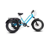 Adult Tricycle with 7-Speed Gear, All-Terrain Fat Tires, Includes Shopping Baskets & Mudguards for Outdoor Picnics and Errands
