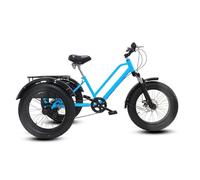 Adult Tricycle with 7-Speed Gear, Fat Tire Design for Stability, Includes Large Basket for Convenient Shopping and Leisure Rides