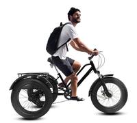 Adult Tricycle with Basket, 7-Speed Gear System, Durable Carbon Steel Frame, Ideal for Exercise and Leisure Riding