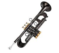 Adult Trumpets Bb Small Trumpet Black Nickel Gold Key Professional Music Instruments With Case Brass Instrument Trumpet