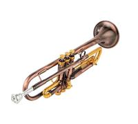 Adult Trumpets Bb Small Trumpet Red Bronze Golden Key Professional Music Instruments With Case